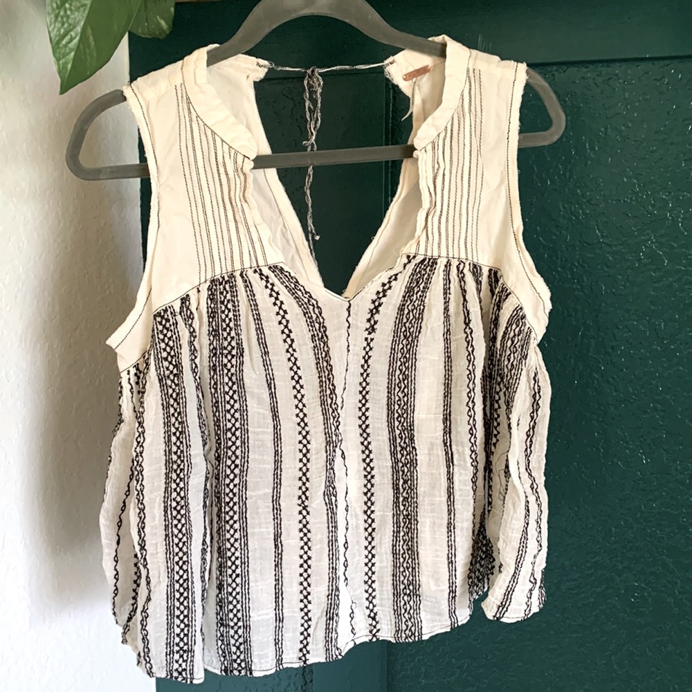 Free People double-tie open back tank